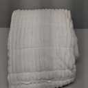 Couch Cover for Dogs Washable, Fuzzy Pet Couch Covers for 3 Cushion Sofa Pet Friendly, Non Slip Sofa Cover (White, 27.6" x 70.9"/70 x 180cm)