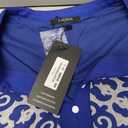 VALOLIA Women's Tops: Work Tops for Women - Dress Shirts for Women - Womens Blouses Dressy Casual Multi Blue Large