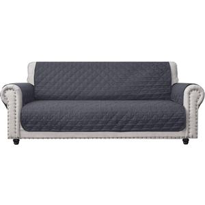 CHHKON Dark Grey Sofa Cover for Dog with Side Pockets 100% Waterproof Quilted Furniture Protector Sofa Slipcovers for Furniture Sofa, Pets for Leather Couch (Dark Grey, 68'')