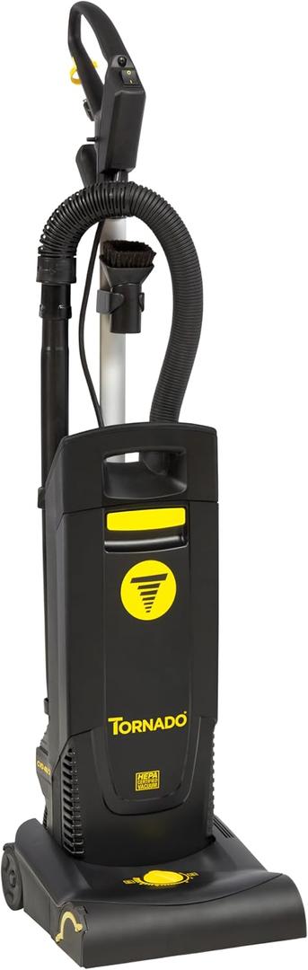 Tornado Deluxe CVD 30 12-Inch Single Motor HEPA Filtration Upright Vacuum with On-Board Tools, 91430