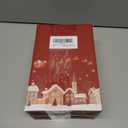 2 x Artscope Christmas Tree Snowman Throw Pillow Covers 16x16 Inch Set of 4, Let It Snow Holly Jolly Winter Hoilday Christmas Decoration Pillow Cases for Home Sofa Couch Decor-Pink