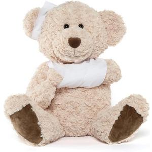 Muiteiur 25.6 Inch Get Well Soon Teddy Bear, Broken Arm Gift for Kids, Soft Recovery Bear with Bandage, Gift for Kids Adult After Surgery