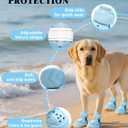 Dog Boots for Hot Pavement & Snow, Waterproof Non-Slip Dog Shoes with Reflective Straps, Adjustable Pet Booties for Small to Large Dogs, Outdoor Paw Protection, 4Pcs