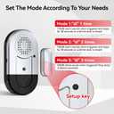 Sanjie Door Alarms When Opened,Door Window Alarm Sensors for Kids Safety/Home Security/Pool/Garage/Dementia/Toddler/Travel Security,Easy to Install,Volume Control/Loud Alert,Long Battery Life,3 Pack