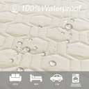 Tcksstex Waterproof and Anti-Slip Dog Bed Cover and Pet Blanket Sofa Pet Bed Mat car Incontinence Mattress Protectors Furniture Couch Cover for Most Cats Dogs, Pets52x82-Ivory