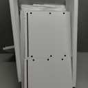 Small Bathroom Storage Cabinet, Narrow Corner Floor Cabinet with Door and Shelves for Toilet Paper, Bathroom Organizer with Adjustable Shelf, for Small Spaces (White) (4-Tier)