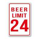 Man Cave Garage Signs For Men Beer Limit 24 Sign Bar Signs Funny Metal Tin Signs Bar Lights For Man Cave Decor And Accessories Room Decor For Mens 8 X 12 In