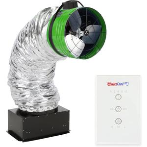 Quietcool QC ES-4700 RF Energy Saver Advanced Whole House Fan with Wireless Control - Up to 4195 CFM - As low as 75 watts - Two Speed - Covers up to 2,098 SQFT - Removable Grille