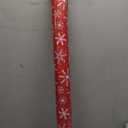 American Greetings 175 sq. ft. Reversible Red Christmas Wrapping Paper, Candy Cane Stripes and Snowflakes (1 Jumbo Roll 30 in. X 70 ft.)