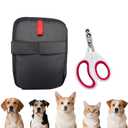 2-in-1 Pet Nail Cat Dog Clpipper Kit, Electrostatic Gloves & Nail Clipper Grooming Set for Dogs & Cats -Removes Hair from Furniture, Car Seats, Carpets & Curtains.