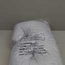 Momcozy Pregnancy Pillows for Sleeping, U Shaped Full Body Pillow for Pregnancy Women with Removable Jersey Cotton Cover, 57 Inch Maternity Pillow, Light Blue