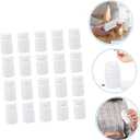 60 pcs Medicine Bottle Storage Holder Pill Capsules Empty Round Container with lid Refillable Bottle. Empty Bottles White polyethylene