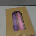 Enhon 4 Pcs Advent Candles Set, 10 Inch Tree Shaped Taper Candles, Unscented Beeswax Christmas Advent Wreath Candle for Xmas, Holiday, Church, Party, or Home Decor (Purple, Pink Style)