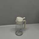 YARRAMATE 16oz/470ml Glass Olive Oil Sprayer for Cooking with Stickers, 2 in 1 Oil Dispenser for Kitchen Gadgets, Food Grade Premium Spray Bottle for Salad, Frying, BBQ (Creamy White)