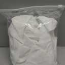 Square Fitted Table Topper Covers for Square Table 28"x28", Wipeable Table Covers for Indoor Outdoor Garden Picnic Party (White)