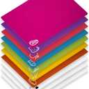 10 Pieces Flexible Cutting Boards, BPA Free Plastic Cutting Boards for Kitchen, Non Slip Cutting Mat for Meat and Vegetables, Thanksgiving (Multicolor)