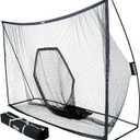 GoSports Golf Practice Hitting Net - Choose Between Huge 10 x 7 ft or 7 x 7 ft Nets - Personal Driving Range for Indoor or Outdoor Use - Designed by Golfers for Golfers