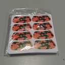 Cholemy 120 Pairs Eye Black Stickers Bulk Baseball Face Glitter Stickers Football Softball Party Favor Spirit Day Accessories(Camouflage,Orange2)