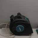 AYURA Retractable Garden Hose Reel 100 ft x 1/2 inch with Pro Metal Shaft, Heavy Duty Automatic Garden Hose Reels with Kink-Free Rewind and Lock at Any Length, Wall Mount Water Hose Reel for Outside (Green)