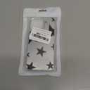 Compatible with iPhone 15 Pro Max Cute Glossy Mirror Case,Black Cool Stars,Senior Shockproof Protection and Silver Lens Frame for Women Girls Man