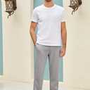 COOFANDY Men's Yoga Pants Casual Elastic Waist Drawstring Jogger Sweatpants Open Bottom Lounge Pants (Gray, XXL)