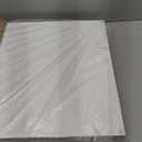 Hanobe Square Large Ottoman Tray: Modern Extra Large White Serving Decorative Trays with Cutout Handles for Living Room Coffee Table Home, 20"