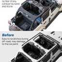 JOYTUTUS Roll Bar Cover Padding Compatible with 2018-2023 Wrangler JL Unlimited JLU (Not Fit 2024-2026), Fit Hard Top and No Top, JL 4 Doors Roll Bar Protection, Neoprene