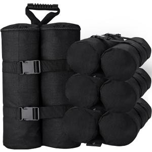 Plus Size Canopy Weight Bags (240 lbs) Set of 4, Heavy Duty Leg Gazebo Large Weights Sand Bags for Pop up Canopy Tent, Instant Outdoor Sun Shelter, Patio Umbrella