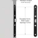 Storm Door 2 Point Bolt Mortise Lock Body Black,Fit Pella Storm Door Handleset Part, Lock Only
