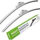 OEM QUALITY 26" + 17" PARRATI Premium All-Season White Windshield Wiper Blades (Set of 2)