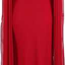 Parthea Women's Summer Formal Wedding Guest Dresses Sleeveless Backless Long Elegant Evening Party Maxi Bodycon Dress (Wine, 10-12)