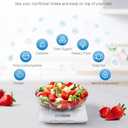 RENPHO Food Scale with Nutritional Calculator, Digital Kitchen Scale for Weight Loss, Smart Food Weight Scale with App for Macro Keto Calorie Cooking, Grams and Ounces, White, 11lb/5kg