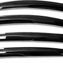 munirater Window Visors Rain Guard Wind Vent Shade Deflector Replacement for 2013-2019 Nissan Sentra Sedan 4-Piece Set Black