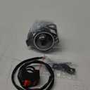 Motorcycle LED Fog Lights U7 Spotlight Daytime Running Lights Bicycle lights with Blue Angel Eyes Halo Ring and Switch 2-Sets