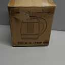 Chefman Electric Kettle with Temperature Control, 5 Presets LED Indicator Lights, Removable Tea Infuser, Glass Tea Kettle & Hot Water Boiler, 360 Swivel Base, BPA Free, Stainless Steel, 1.8 Liters