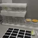 Glass Jars with Bamboo Lids Set of 12, Glass Storage Containers with Airtight Lids Storage Jars Food Storage Containers for Pasta, Flour, Cereal, Sugar, Cookie