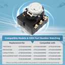 TMD1EM35 WE04X25280 234D2377P005 Dryer Timer, Compatible with GE GTD33EASK0WW GTX22EASK0WW GTX33EASK0WW HTX21EASK0WW Dryer Timer etc. Upgraded Product for Improved Performance 