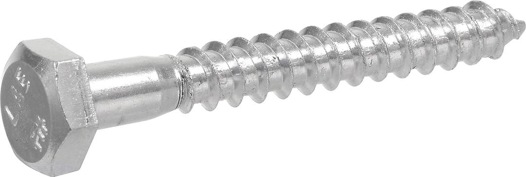 Hillman 230009 Hex Lag Screws, 1/4 X 1-1/2-Inch, Zinc, 100-Pack