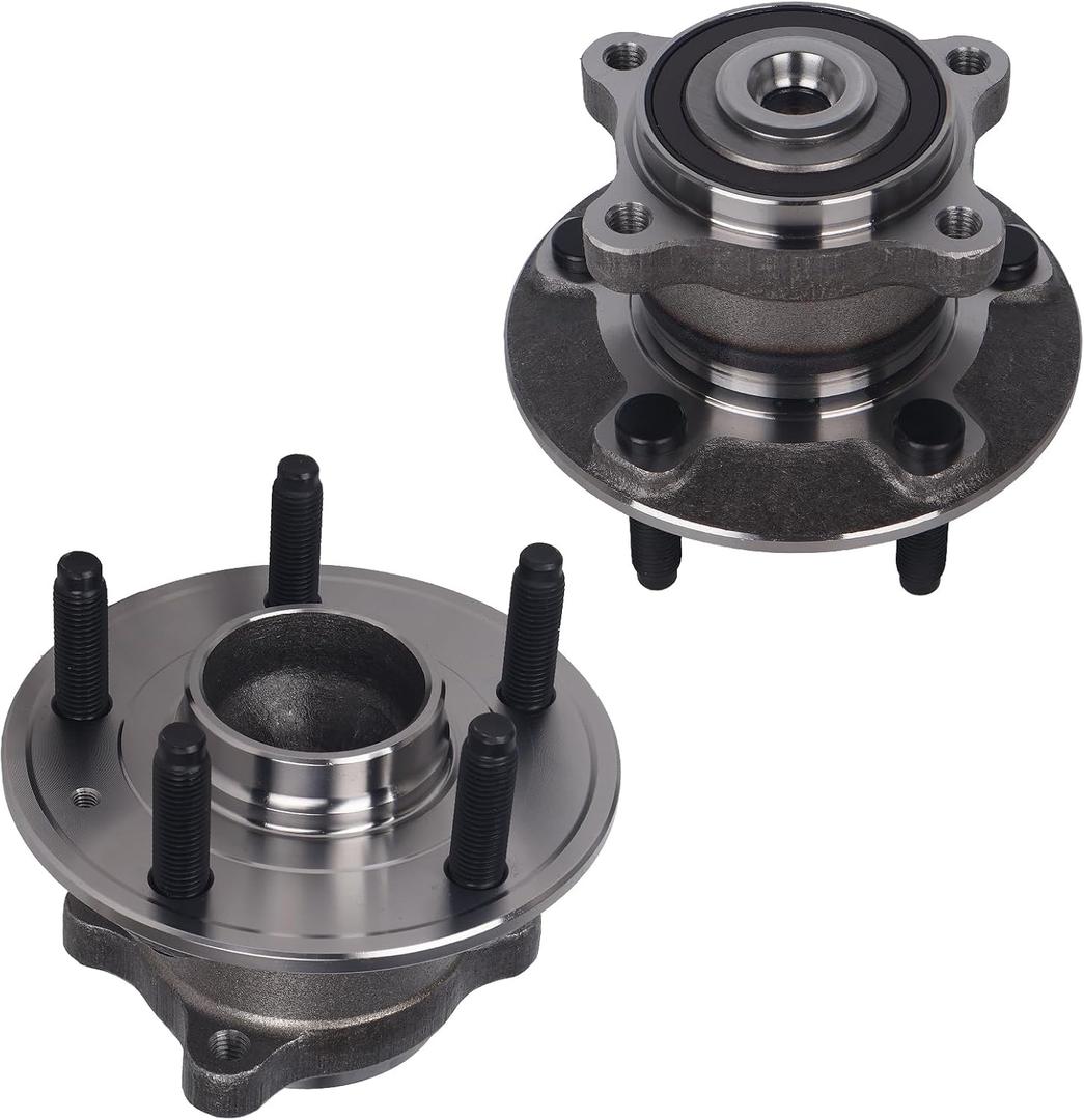 Autoround 512438 FWD Rear Wheel Bearing and Hub Assembly Compatible with Chevrolet Trax 2013-2015, Sonic 2012-2016, Buick Encore 2013-2016, 5 Lugs w/ABS, Set of 2