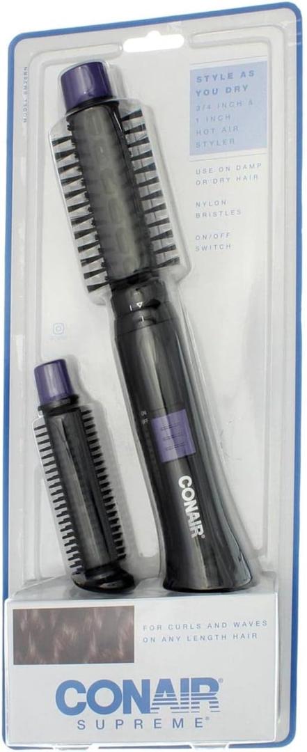 Conair 2-in-1 Hot Air Styling Curl Brush (Pack of 4)