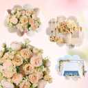 Luyue 8 Packs Peonies Artificial Flowers Vintage Faux Peony Bouquet Fake Flower for Vase Silk Floral Arrangements for Table Centerpiece Wedding Decoration Indoor Home Decor
