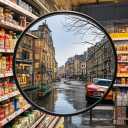 12" Acrylic Convex Mirror Adjustable Wide Angle View Traffic Mirror for Enhanced Security Coverage in Rooms, Offices, Warehouses, Parking Lots, and Addressing Corner Blind Spot Areas