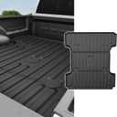 Ram 6.4 FT Truck Bed Mat Fit for 2002-2018 Ram 1500 & 2002-2025 Ram 2500/3500 & 2019-2024 1500 Classic (6.4FT/76.3 inches) NOT for Optional Rambox | All Weather 6.4 FT Short Bed Mat for Dodge Ram