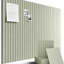 Fluxynara Large Felt Bulletin Board 48" x 36" Cork Board Alternative-12 Pack with 70 Safe Removable Adhesive Tabs, Cork Boards for Walls, Cork Board for Home Office, Classroom Pin Board (Sage)