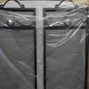 Fire Beauty Fireplace Screen 3 Panel with Handles Wrought Iron 51"(L) x31(H) Spark Guard Cover(Black)