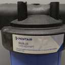 Pentair Pentek 150236 Big Blue Filter Housing, 1 1/2" NPT #20 Whole House Heavy Duty Water Filter Housing with High-Flow Polypropylene (HFPP) Cap, 20-Inch, Black/Blue