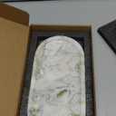 Koville Marble Vanity Tray for Bathroom Countertop, Green Marble Bathroom Tray Perfume Trays for Dresser, Stone Jewelry Dish Stone Trays for Kitchen Counter, Candle Holder for Home Decor