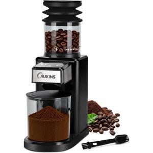 Electric Coffee Grinder for Home & Office: Automatic Conical Burr Coffee Grinder wtih 25 Precision Grind Settings - 120g Expandable Hopper & Low Noise&Durable Design Perfect for Multi-Cup Brewing
