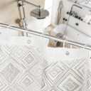 Resze 24 PCS Shower Curtain Rings, Plastic Clear Shower Curtain Hooks, C-Shaped Rings Hook Hanger Bathroom Shower Window Rod