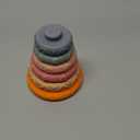 6 Pcs Stacking Rings Soft Toys for Babies Newborn 0-18 Months 1 Year Old Girls Boys - Toddler Sensory Educational Montessori Baby Blocks - Infant Development Teething Learning Easter Basket